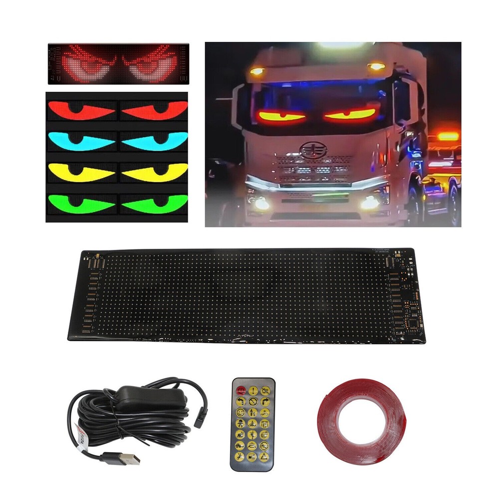 Truck-Specific Devil's Eye LED-Screen Car Eye Light Truck Dynamic LED Light USA
