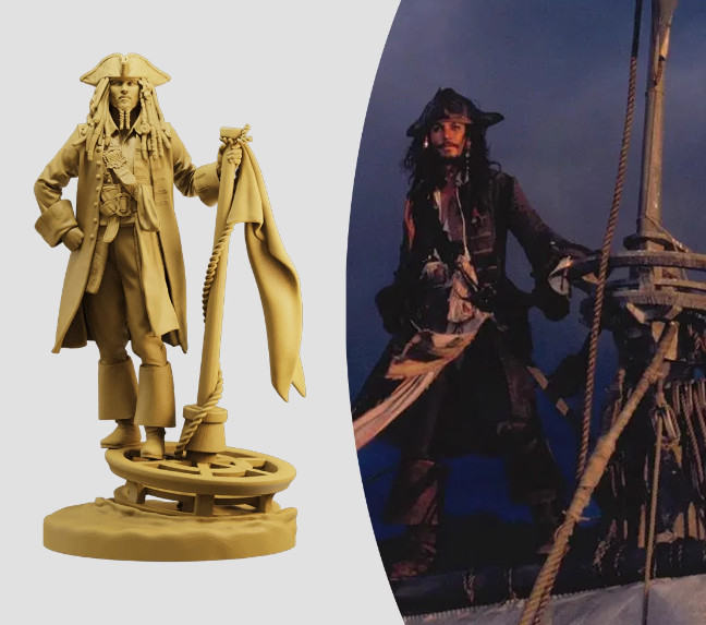 1/35 Resin Pirate Caribbea Unpainted