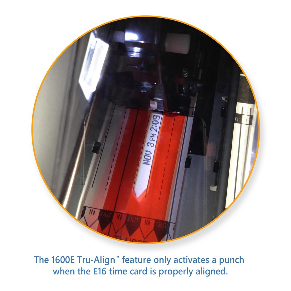 1600e Time Clock Punch Machine & Document Stamp, Time Keeping System with Tru...