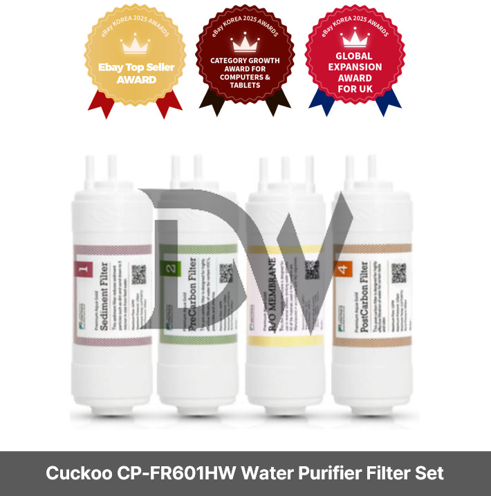 Cuckoo CP-FR601HW Water Purifier Filter Set Premium Gold Compatible Filter