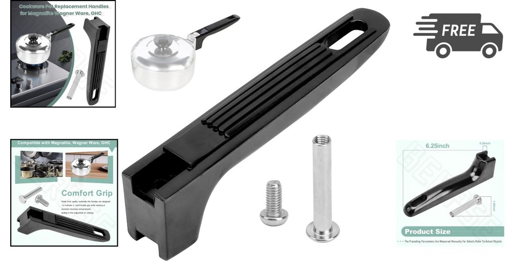 Cookware Handles Replacement for Magnalite Wagner Ware GHC Durable Plastic Set
