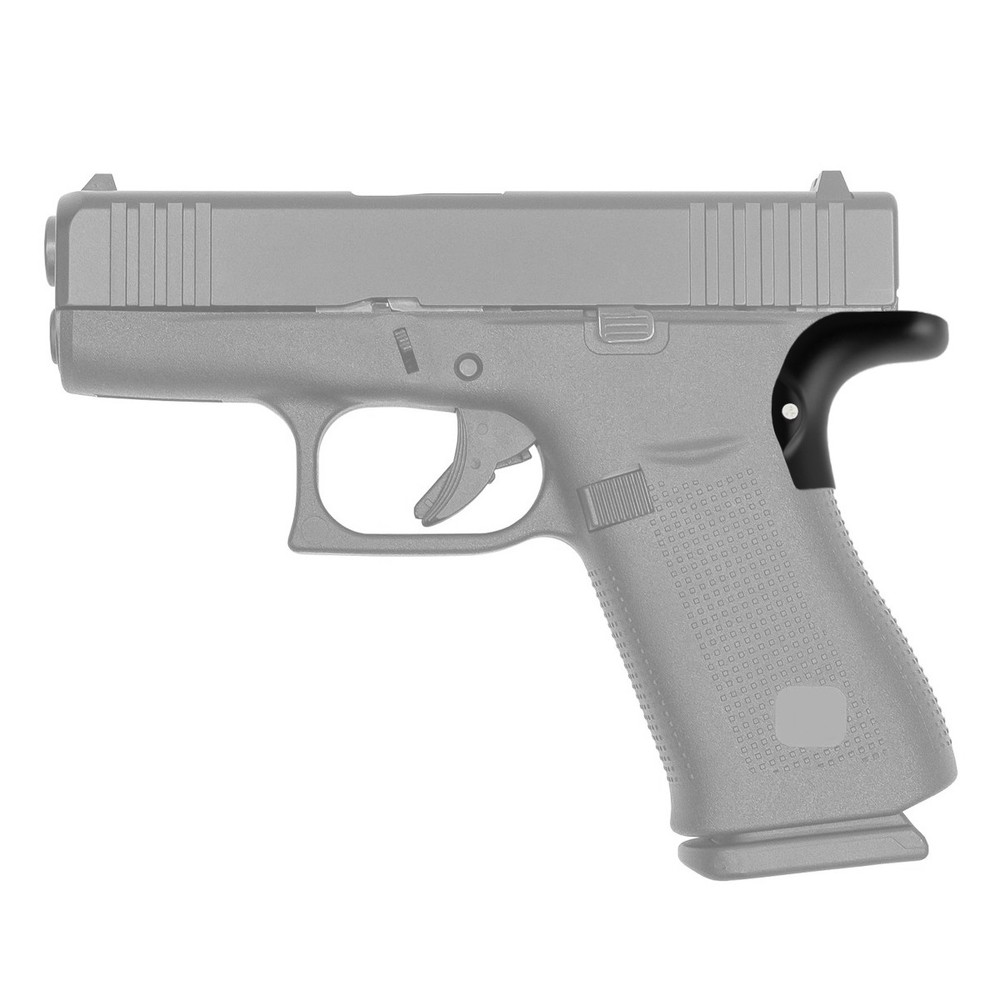 Black Reduce Sliding Beavertail Backstrap For Glock 43x 48 Beavertail Backstrap