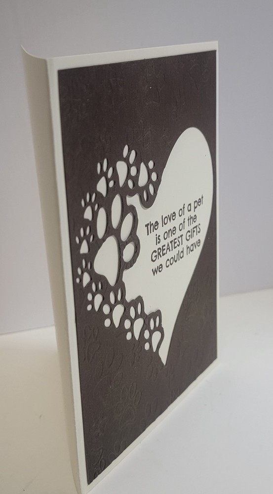 Handcrafted Pet Sympathy Card