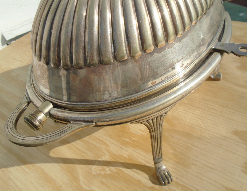 Breakfast Warmer Barrclouch Leeds Rolltop England Silverplate
