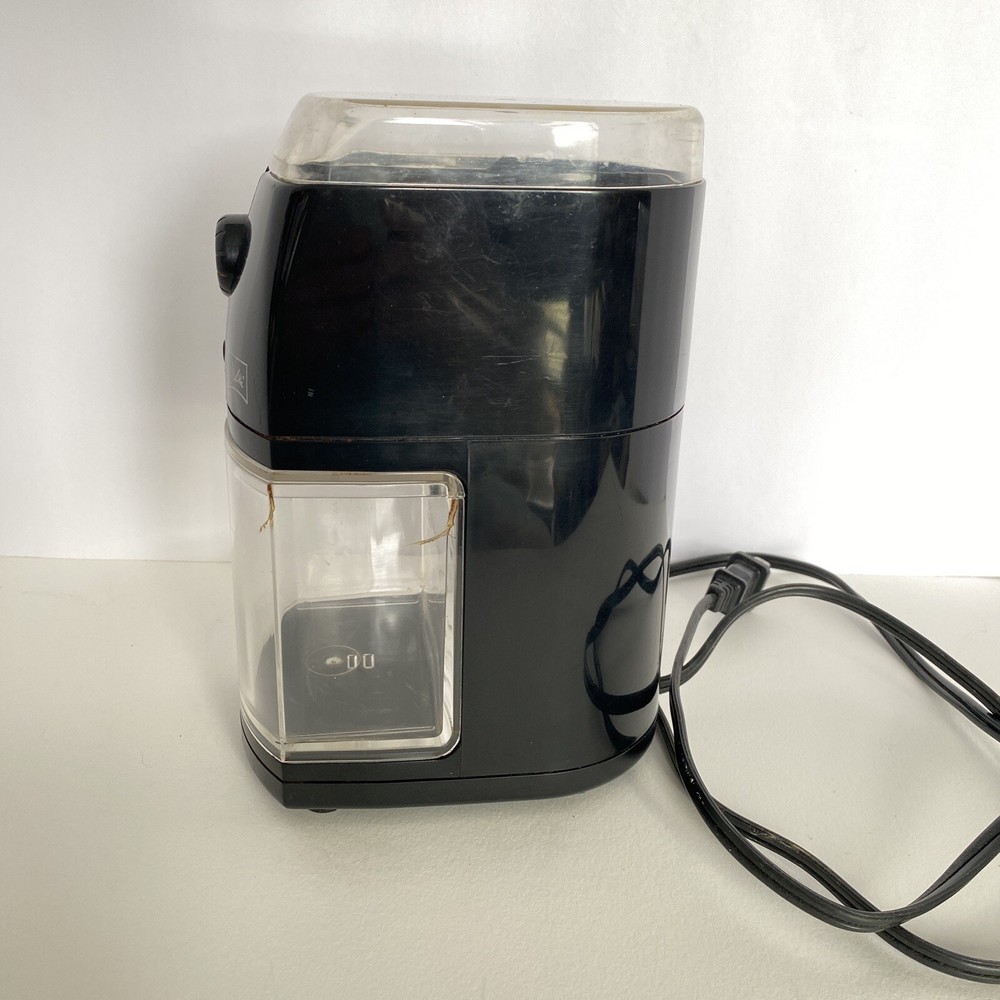 Melitta Electric Coffee Mill Grinder Kitchen Tool Model MEM1B Fine-Course WORKS
