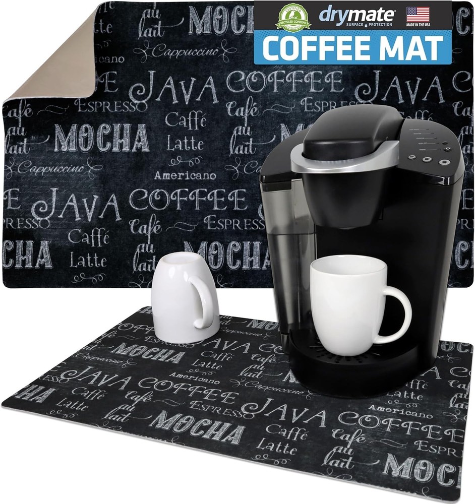 Coffee Maker Mat Silicone Waterproof Counter Protector Absorbent Reusable