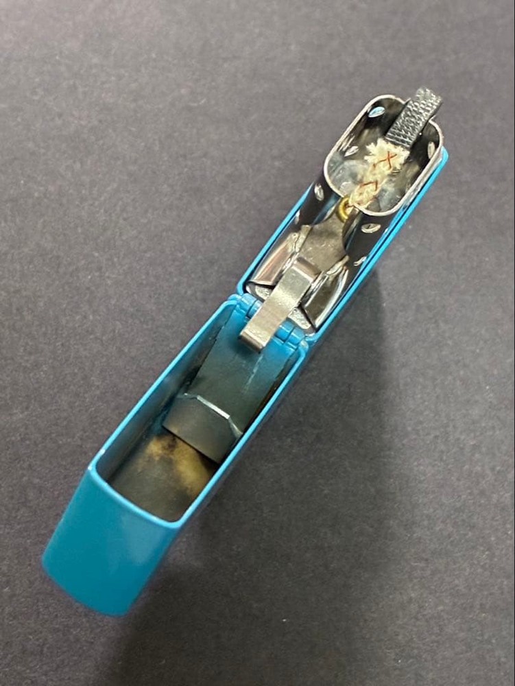 Zippo Yamaha Adventure Light Blue 2 Sided Processing Lighter Regular Japan