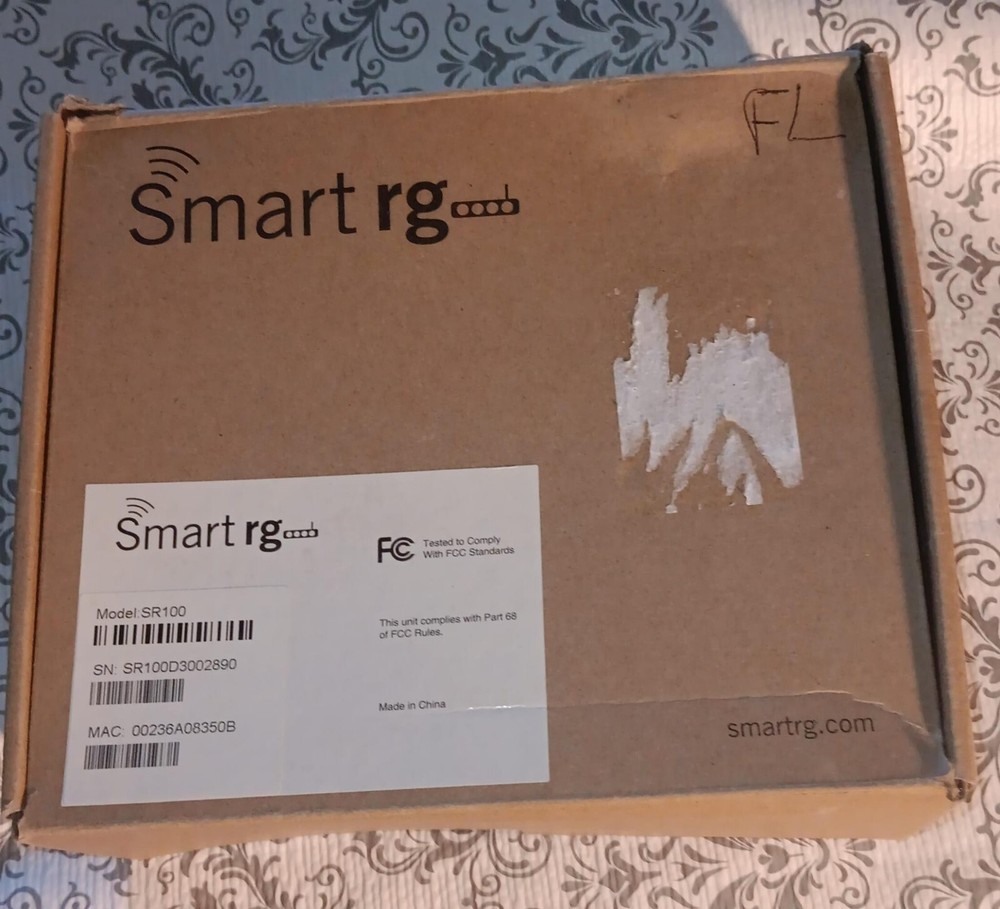 Smart RG SR100 Clear Access Router With Power Adapter