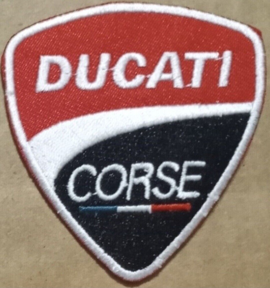 FABULOUS DUCATI CORSE EMBROIDERED IRON-ON PATCH...