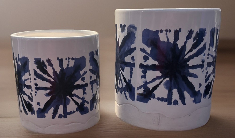 Melrose. Target Planters Set of 2 Navy Blue