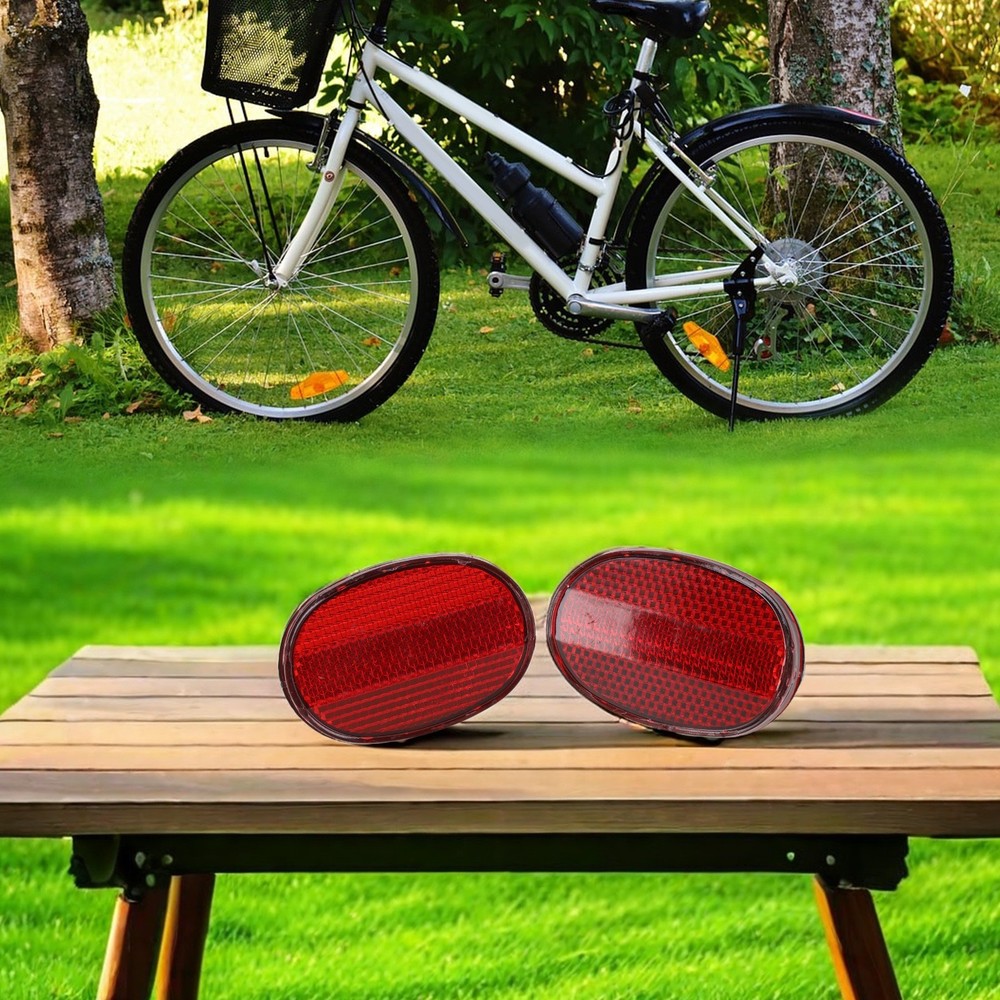 Long lasting 2pcs Bicycle Rear Mudguard Reflector for Enhancing Visibility