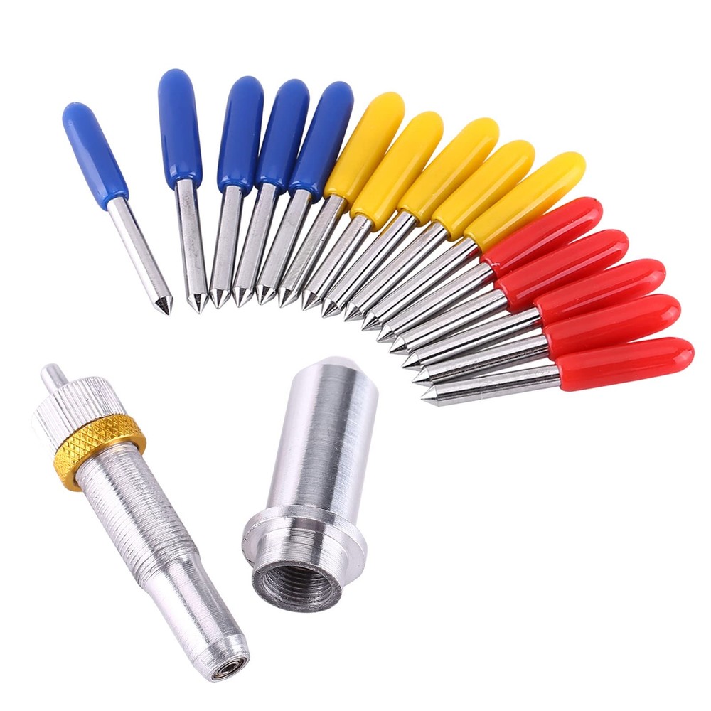 15 Tungsten Plotter Cutter Blades – 30°45°60° with Holder
