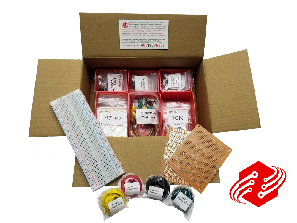 Make: Electronics Kit 1 Economy - 3rd Ed Component Pack Sec 1-3 in 3rd Ed Book