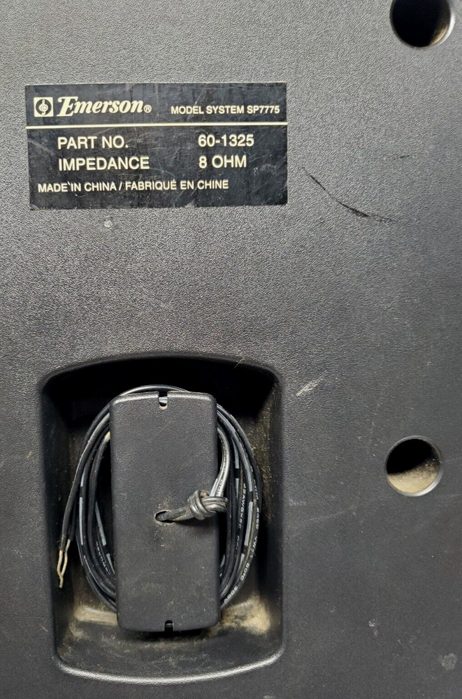 Emerson 60-1325 Speaker Pair TESTED