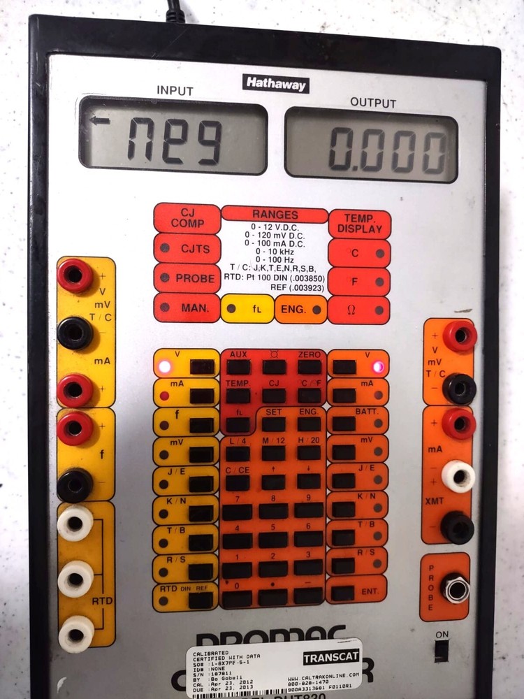 Hathaway DHT-830, Promac Calibration Unit