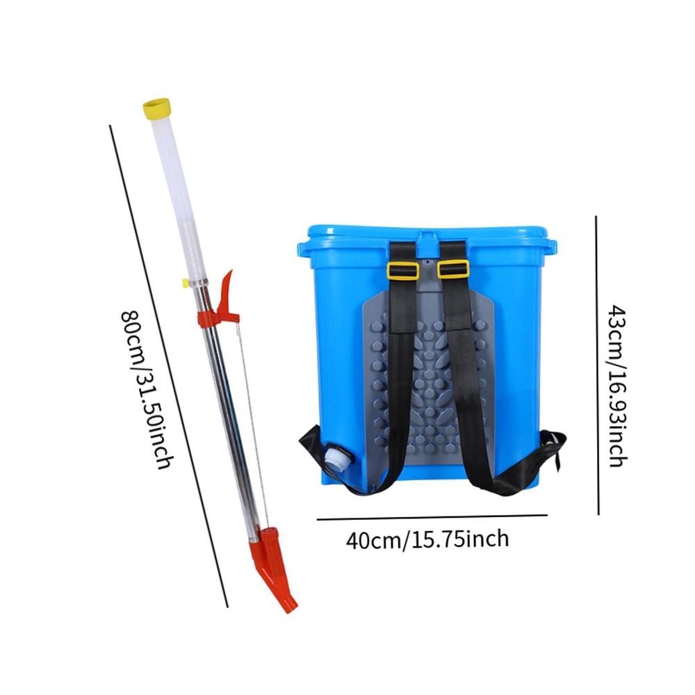 Manual Fertilizer Applicator with Backpack Bucket Multipurpose 25L Capacity