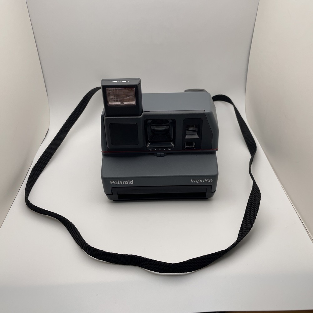 Vintage Polaroid Impulse 600 Camera w/Pop-Up Flash & Strap