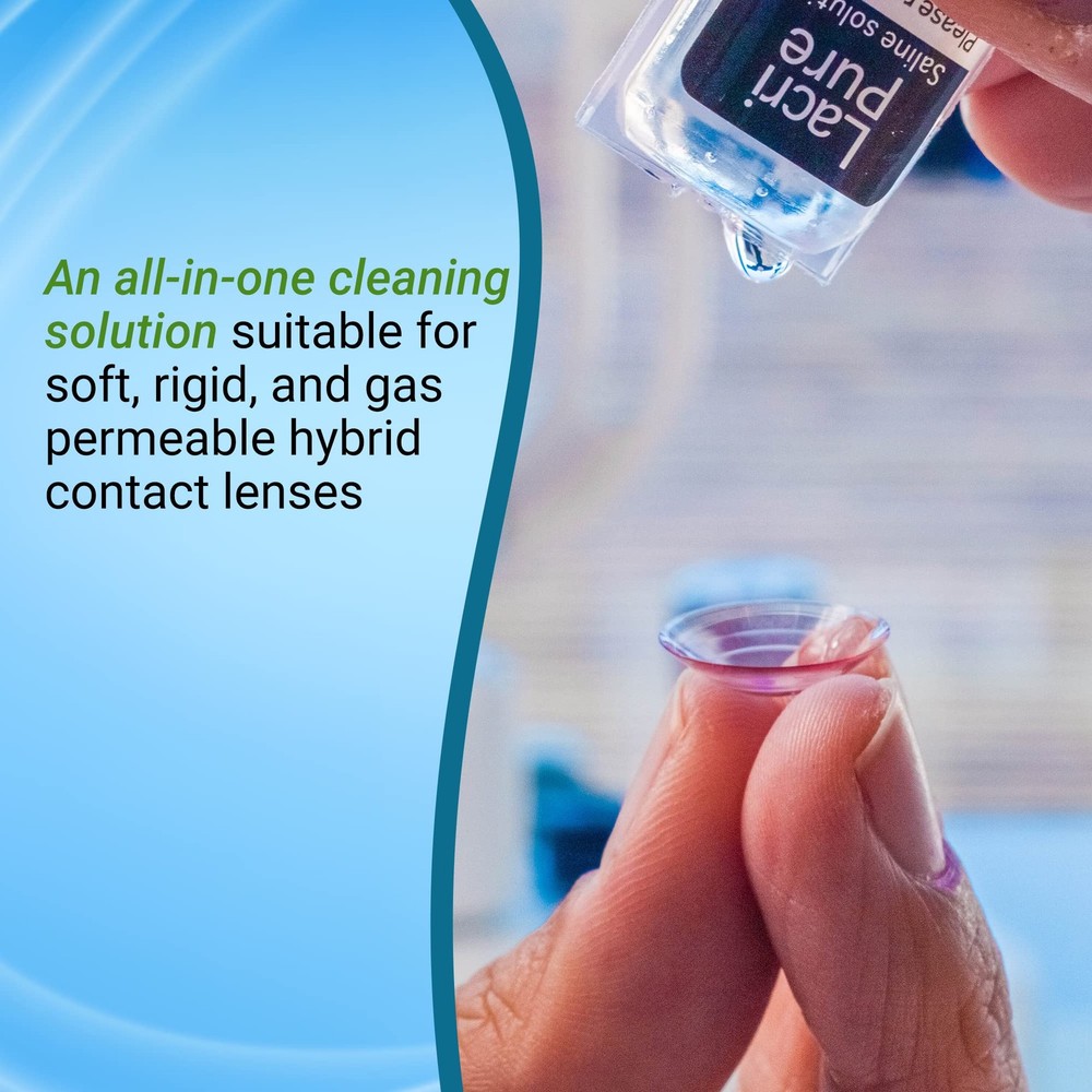 Saline Contact Lens Solution 98 Vials 5ml for Rinse & Insertion