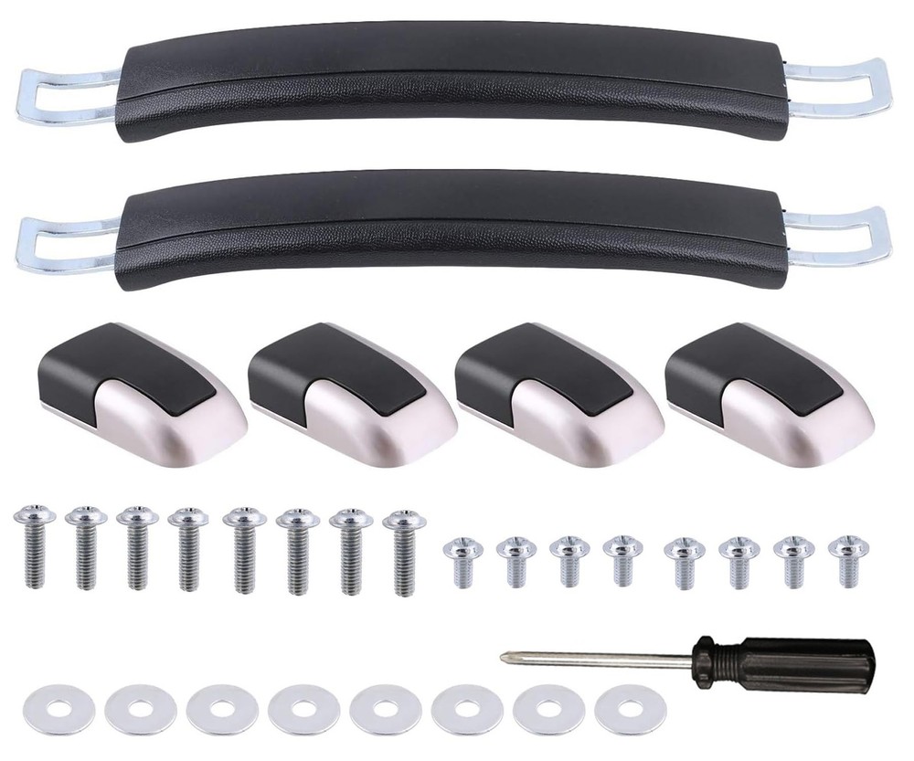 A-xctoe Luggage Replacement Handle Pulls - 8.8 Inches Black