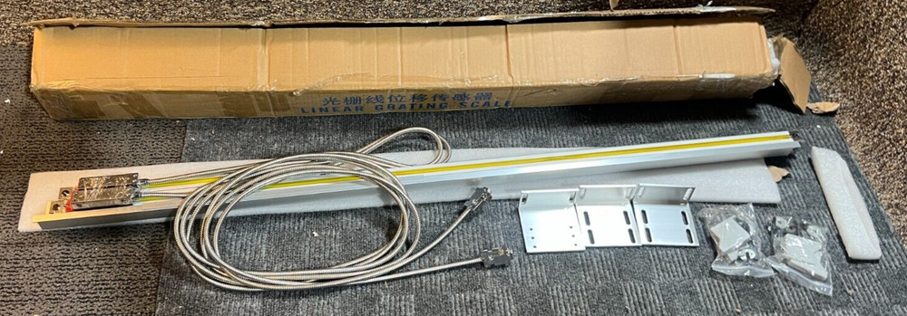 Box of 2 Linear Grating Scale / Silver / Bracket / Wiring Connector