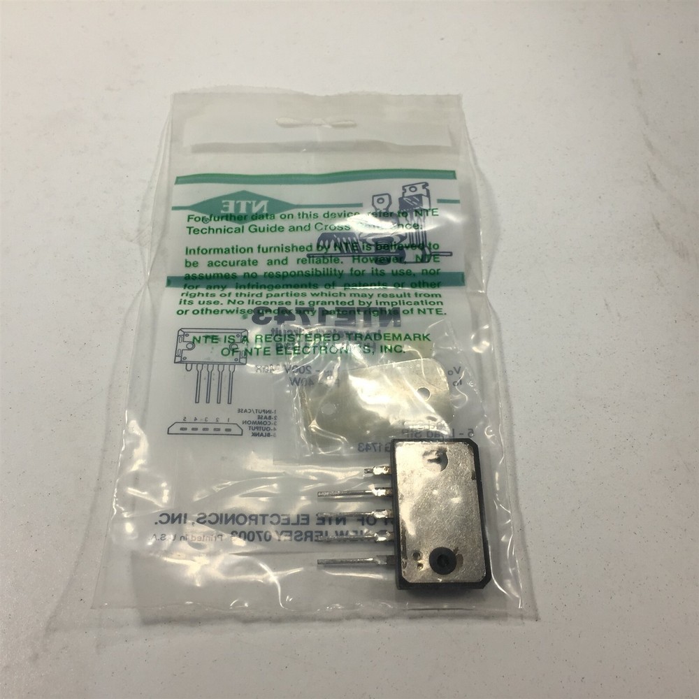 (1) NTE NTE1743 Integrated Circuit TV Fixed Voltage Regulator
