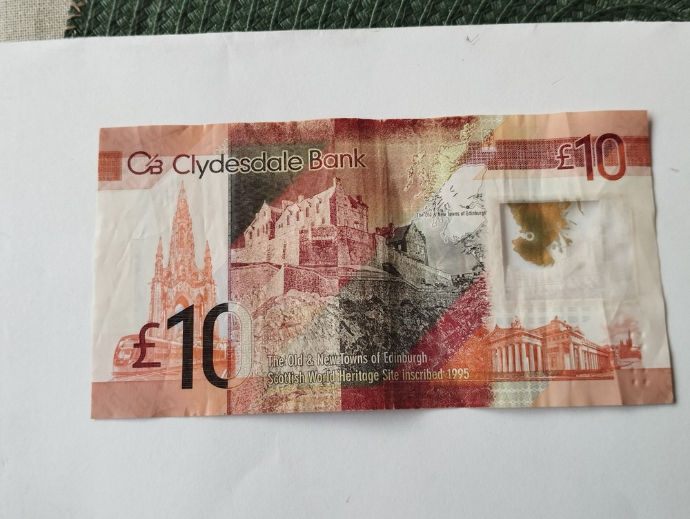 10 £ POUNDS NOTE 2017 Clydesdale Bank