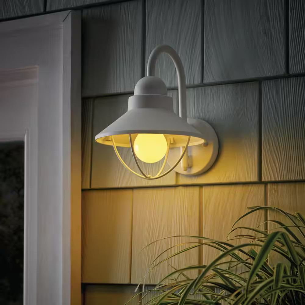 60-Watt Equivalent A19 Outdoor Bug Light Yellow LED Light Bulb (1-Pack)