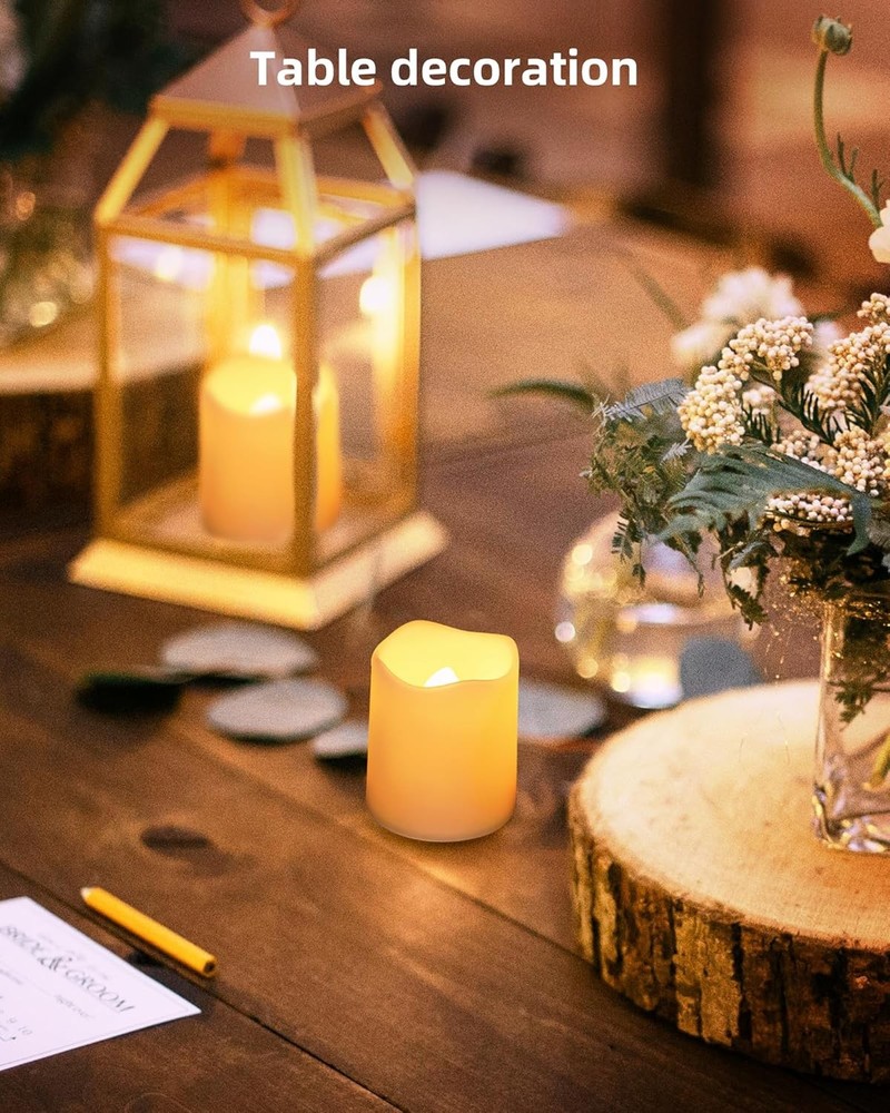 Flameless LED Tea Lights, 24-Pack