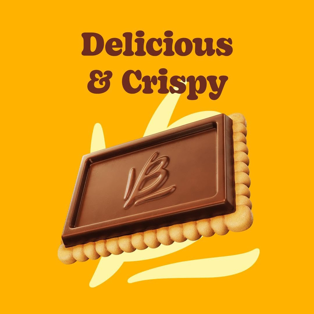 Bauducco Choco Biscuit Cookies – Crispy Chocolate-Covered Biscuits, Individually