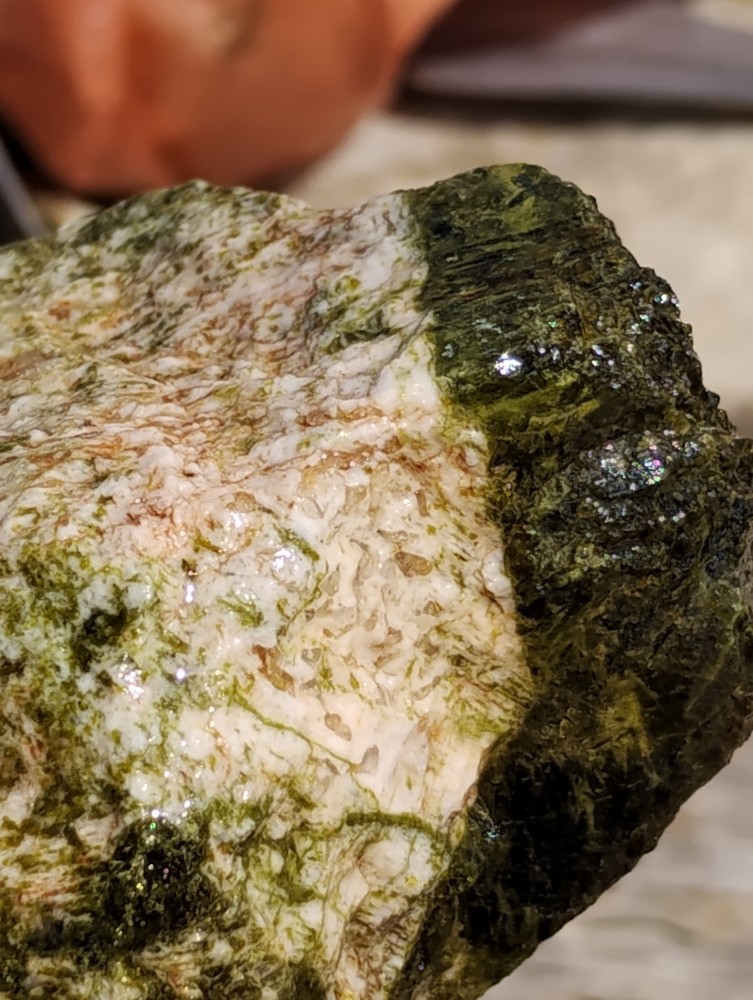 Epidote Specimen Rough Specimen Crystalized