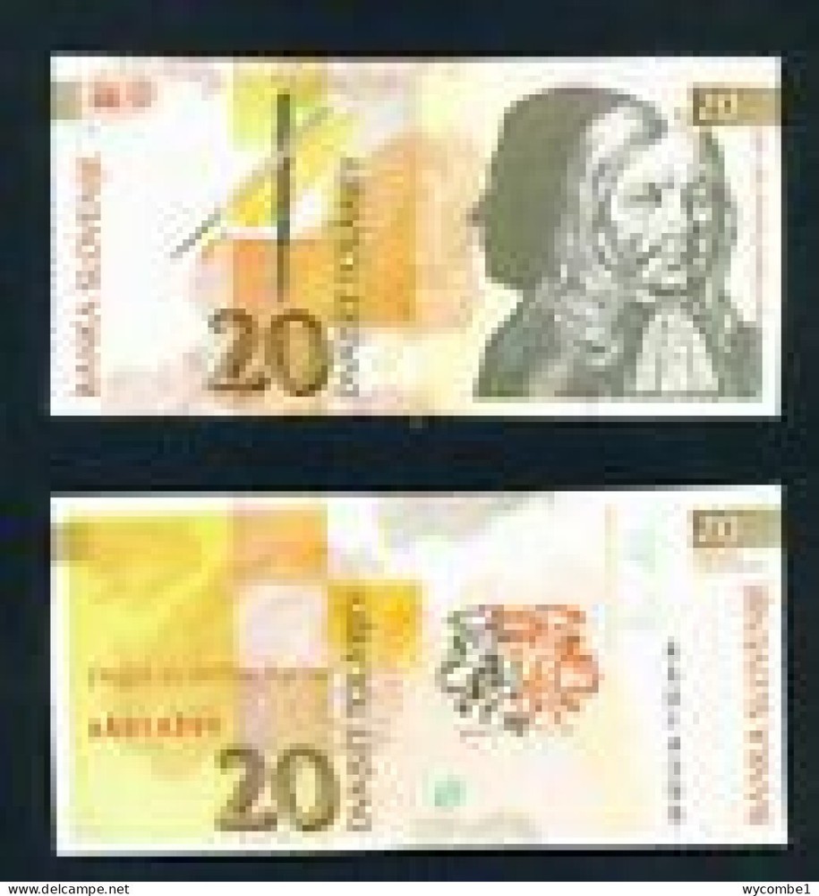 SLOVENIA - 1992 20 Tolar UNC