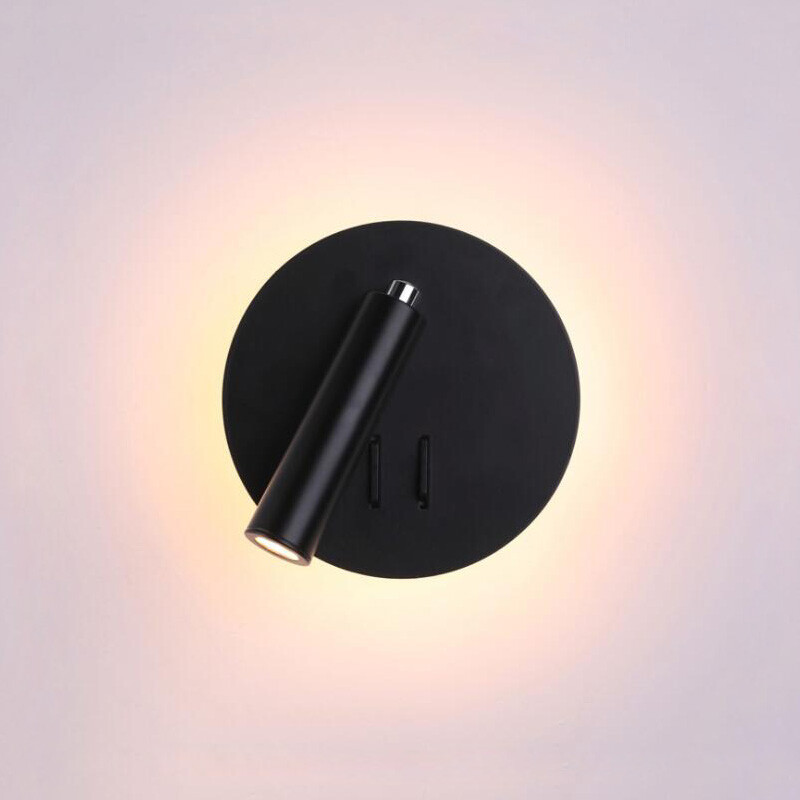 LED Reading Wall Light Fixture Bedside Lamp Adjustable Picture Spotlight Switch