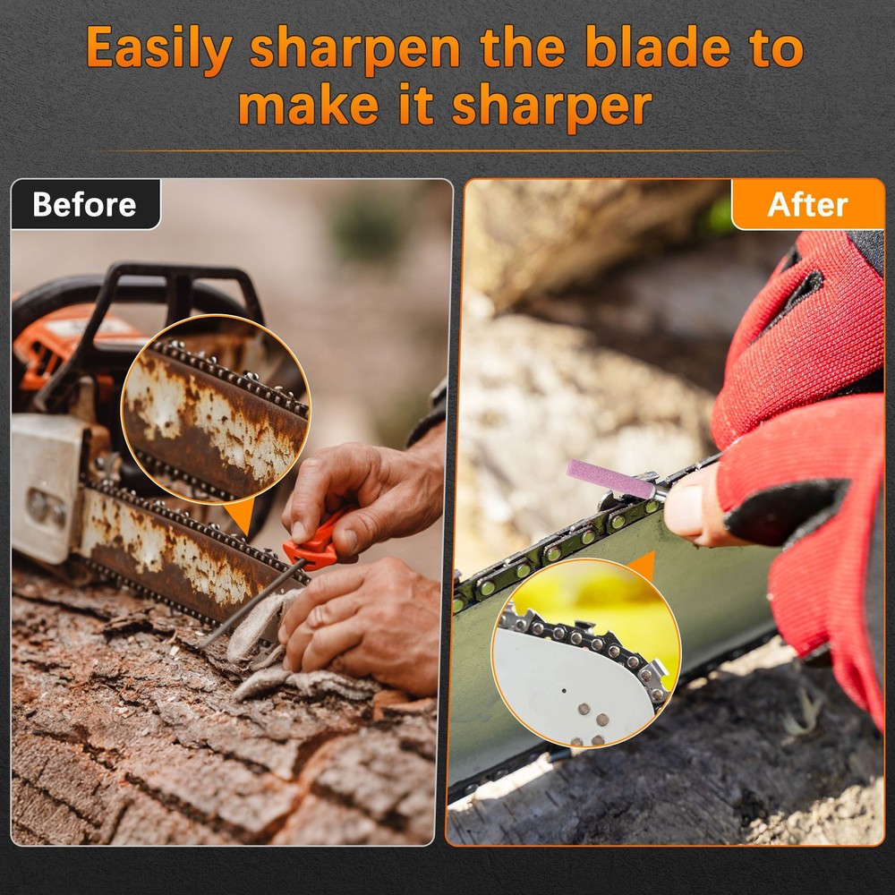 Chainsaw Sharpener [18pcs] - Chainsaw Sharpening - [Pink- 3/16 Inch]