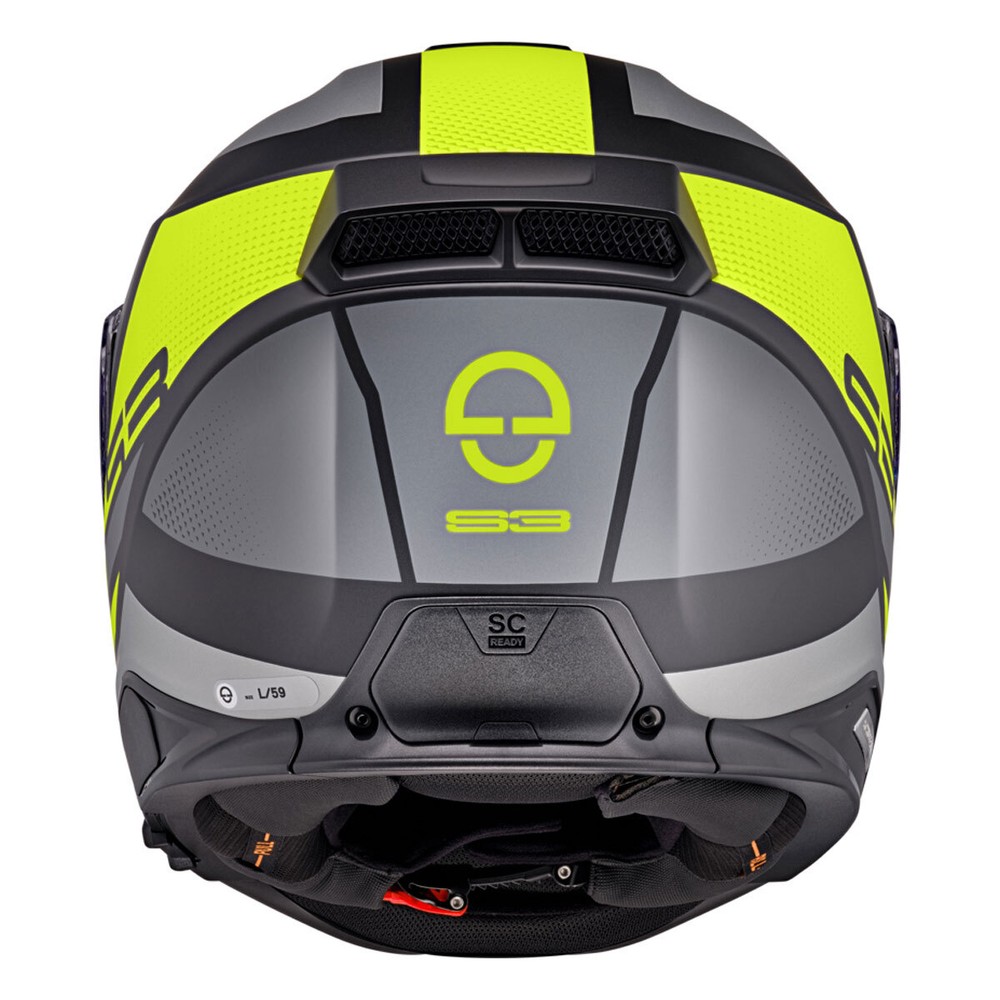 SCHUBERTH S3 DAYTONA FULL FACE HELMET BLACK GREY YELLOW