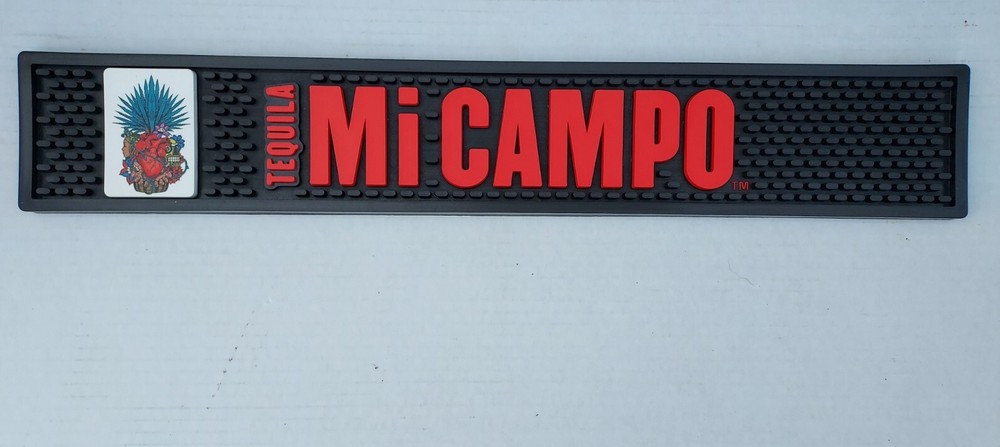 Mi Campo Tequila Rubber Bar Mat Rail