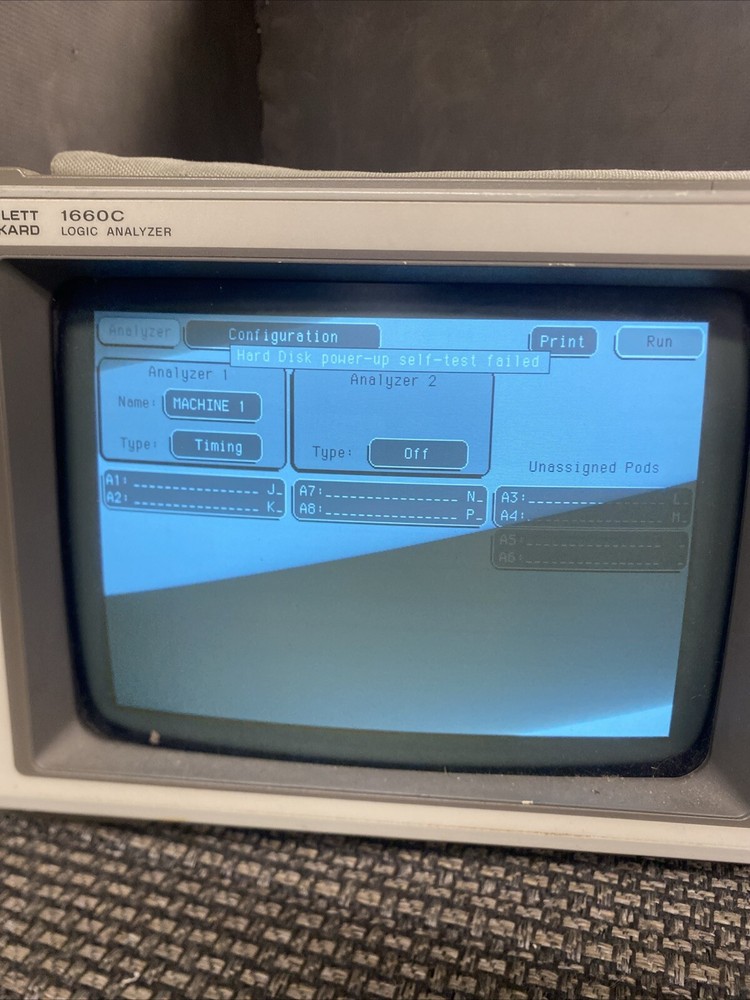 Hewlett Packard 1660C Logic Analyzer Powers On. Read Description !!!!