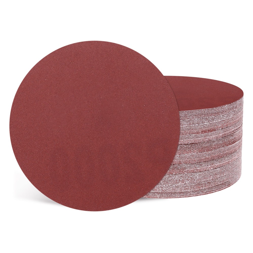 100Pcs Sanding Disc 3 Inch 2000 Grit Hook and Loop Random Orbital Sandpaper, Red