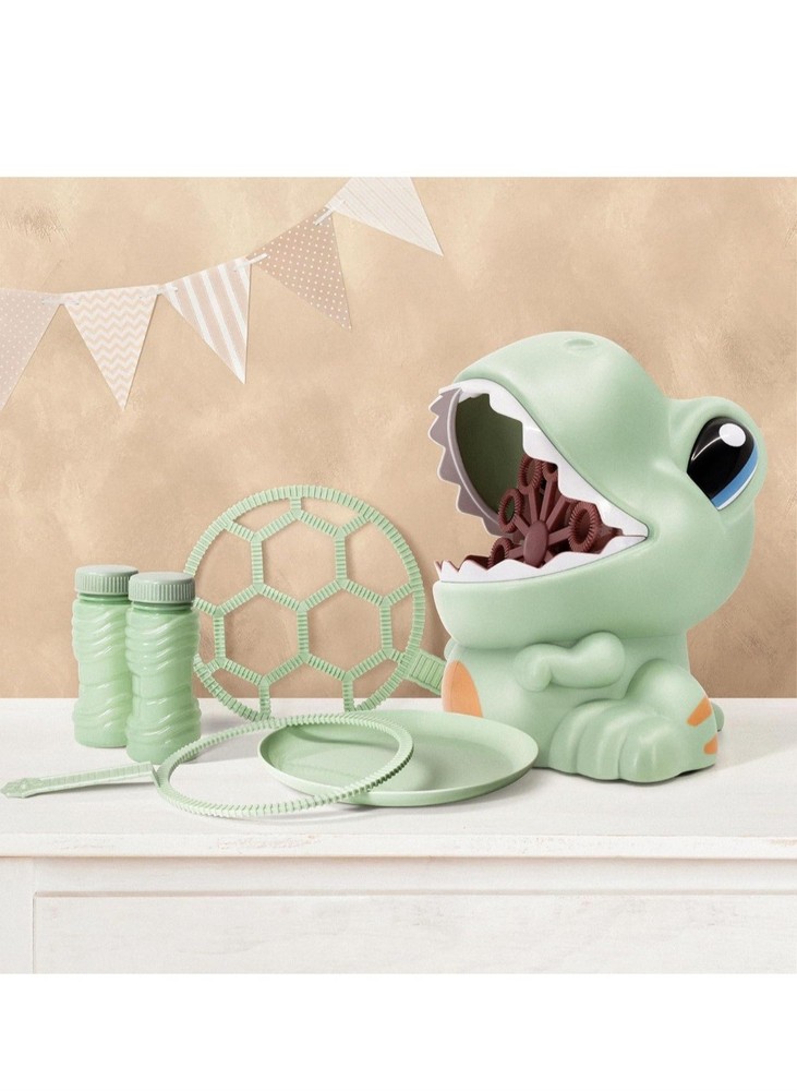 Dinosaur Bubble Blower with 2 Bubble Solutions - Ultimate Outdoor Fun for Kids