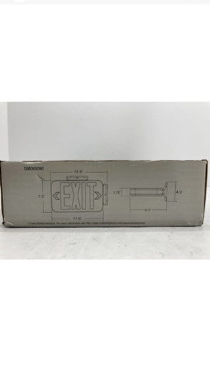 HUBBELL Illuminated Exit Signs - Emergency / Exit Sign, LED Series CE Open Box