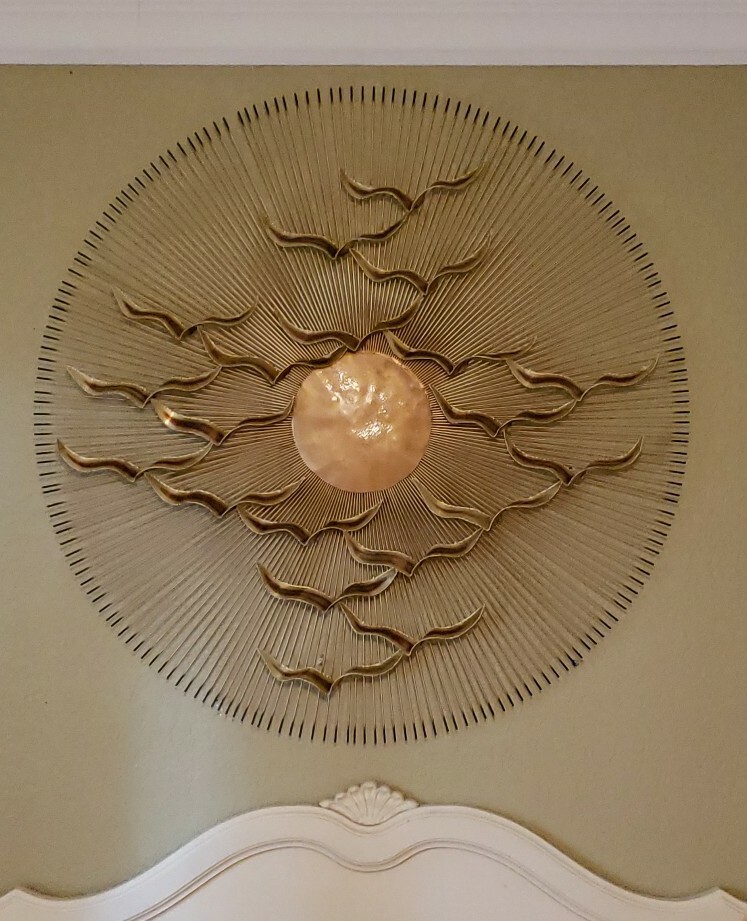 Mid Century Modern Starburst Brutalist Wall Sculpture Devalf Degroot Jere?