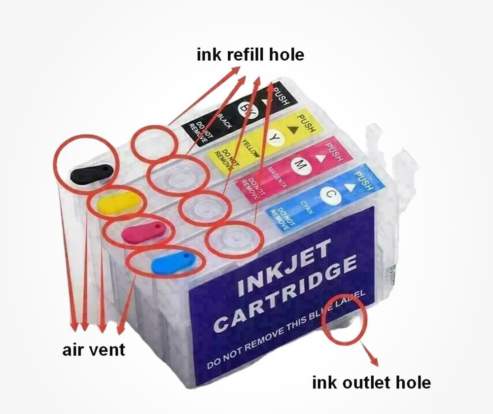 Empty Refillable Sublimation Ink Cartridges 232 Compatible with Epson WF-2950