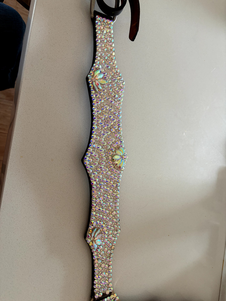 Handmade bedazzled breast collar