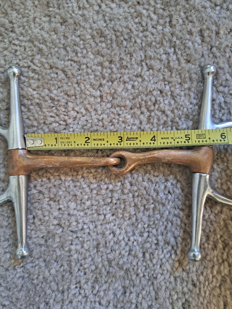 Copper Full Cheek Snaffle Bit "5" Used