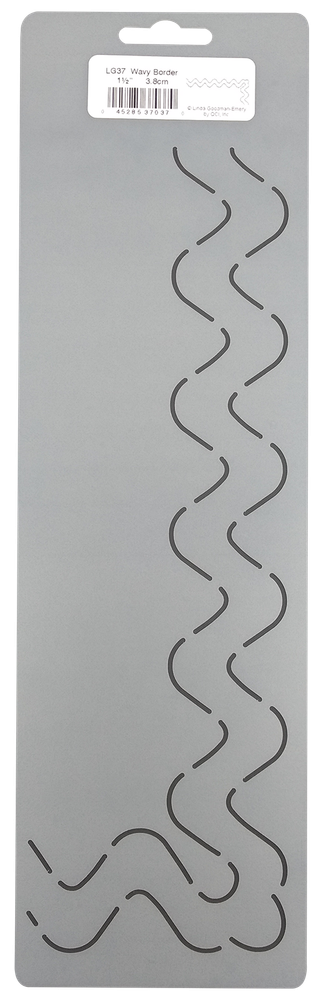 2 Quilting Stencils Wave Border Stencil Wavy Grid Quilt Pattern Stipple Template