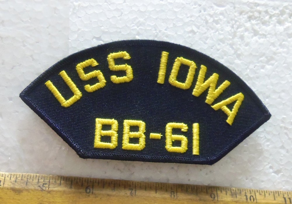 US Navy – USS Iowa BB-61 Embroidered Patch