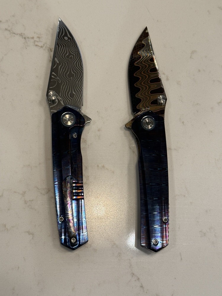 2 YF knives solid price break. Few scratches . No box.