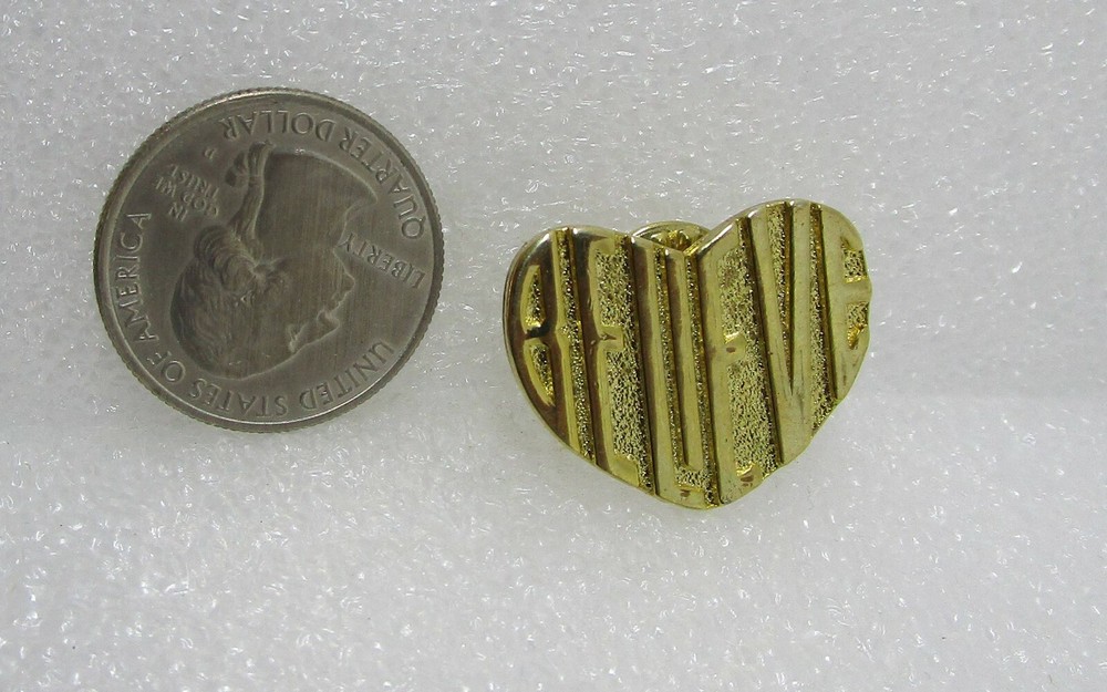 Believe Heart Pin