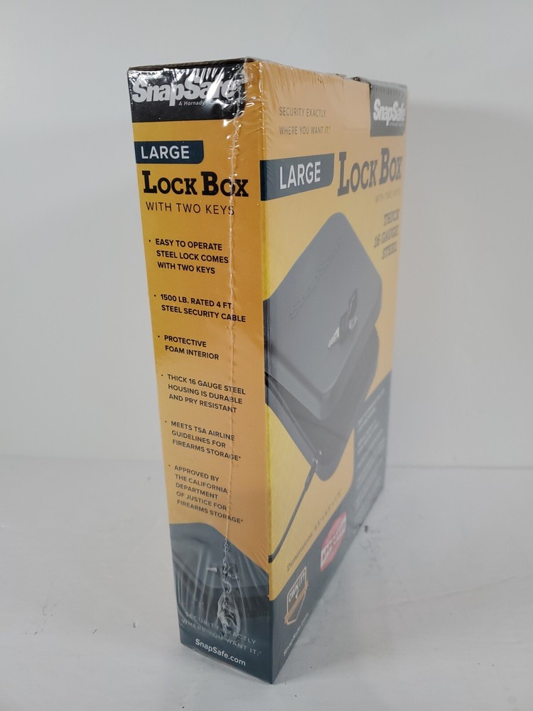 SnapSafe Large Lock Box with 2 Keys