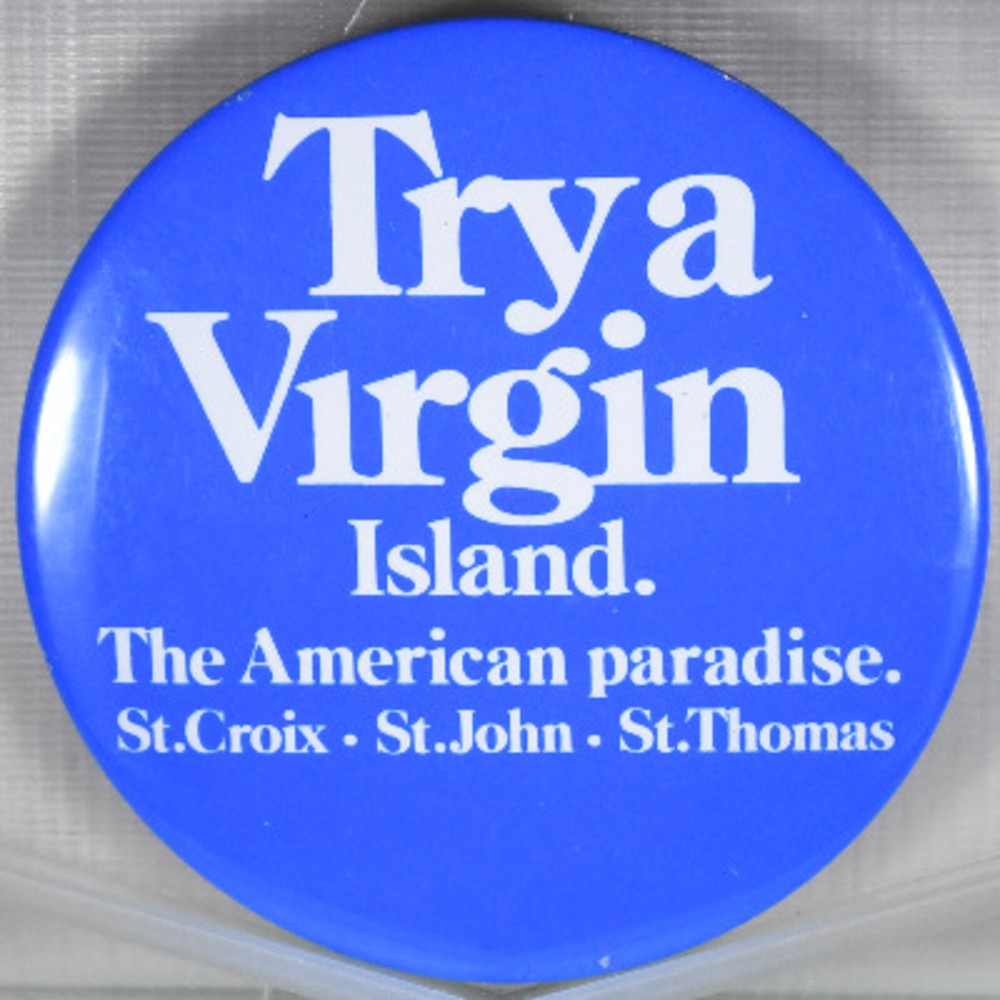 Try a Virgin Island Pinback Button