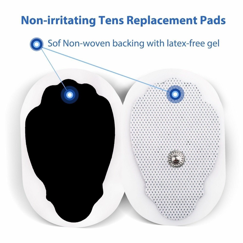 2-40PCS Replacement Large Snap On Electrode Pads For Unit Pulse Massager Machine